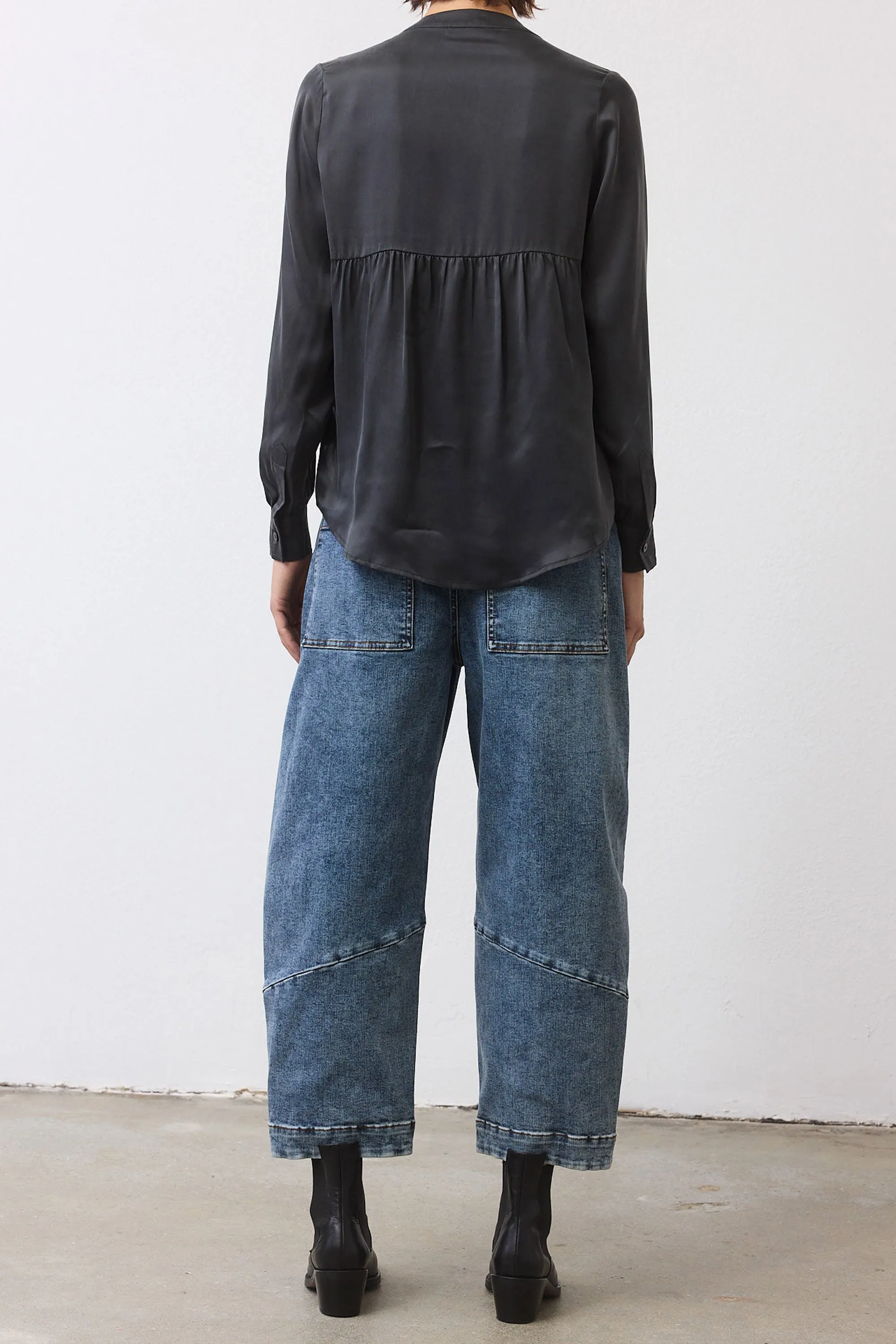 The Petite Slouchy Denim Pants