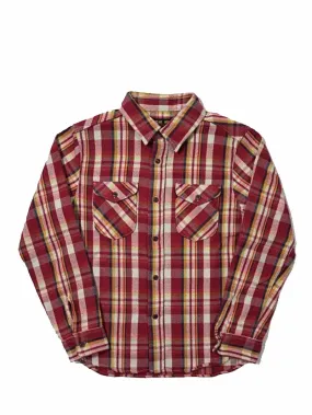 UES Clothing 502351 Heavy Flannel Shirt RED