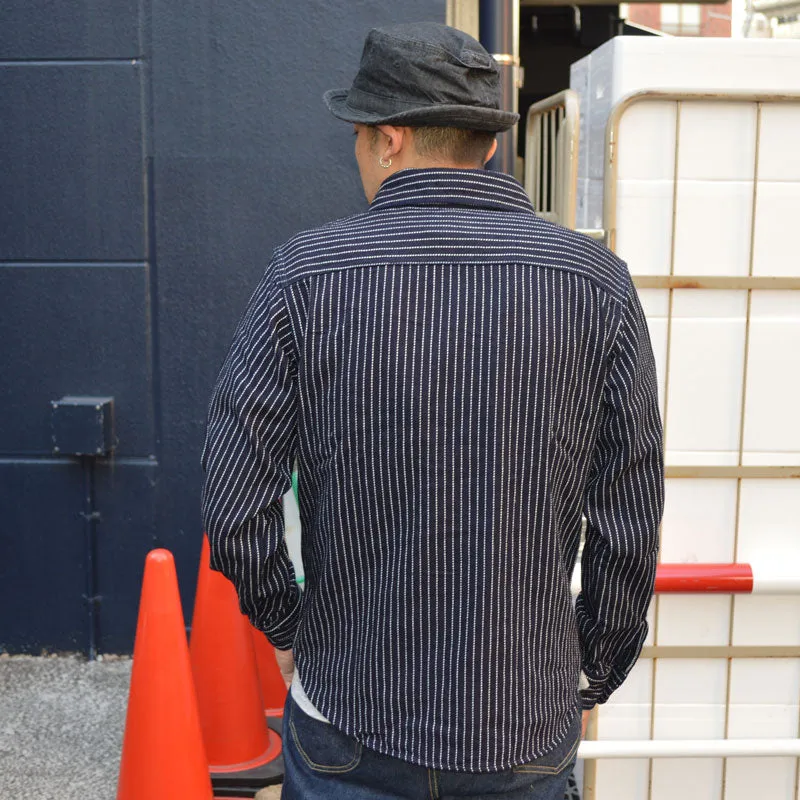 UES "501656" INDIGO STRIPE FLANNEL SHIRT