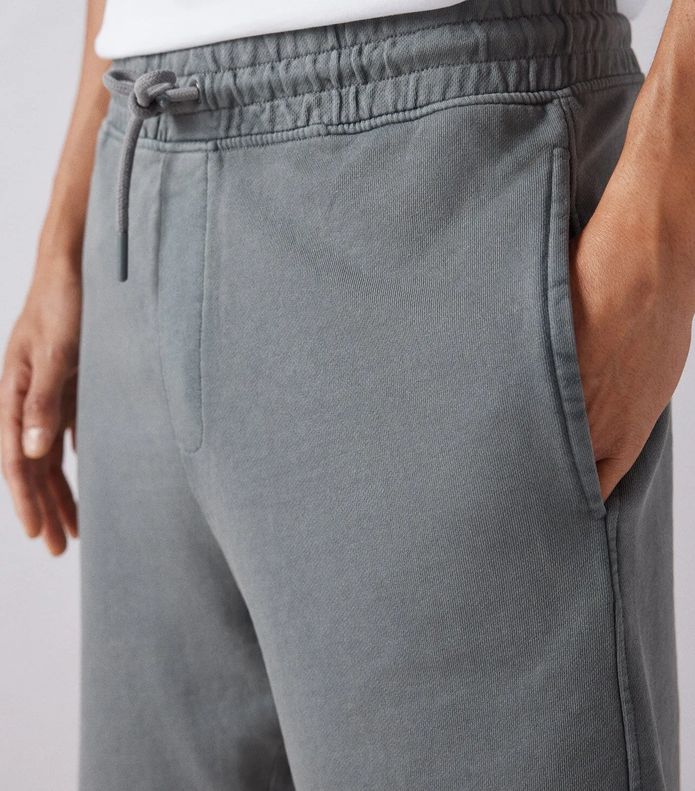 Washed Jogger Shorts Gray