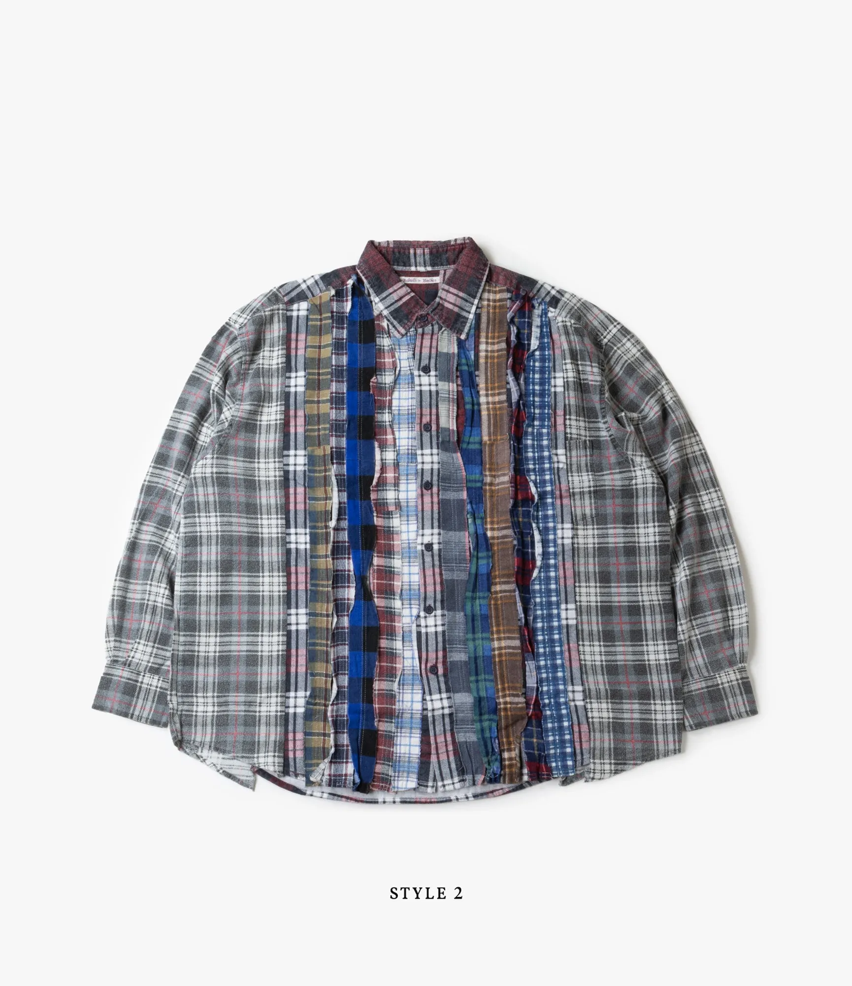 Wide Flannel Ribbon Shirt