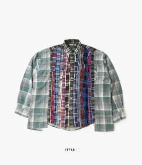 Wide Flannel Ribbon Shirt