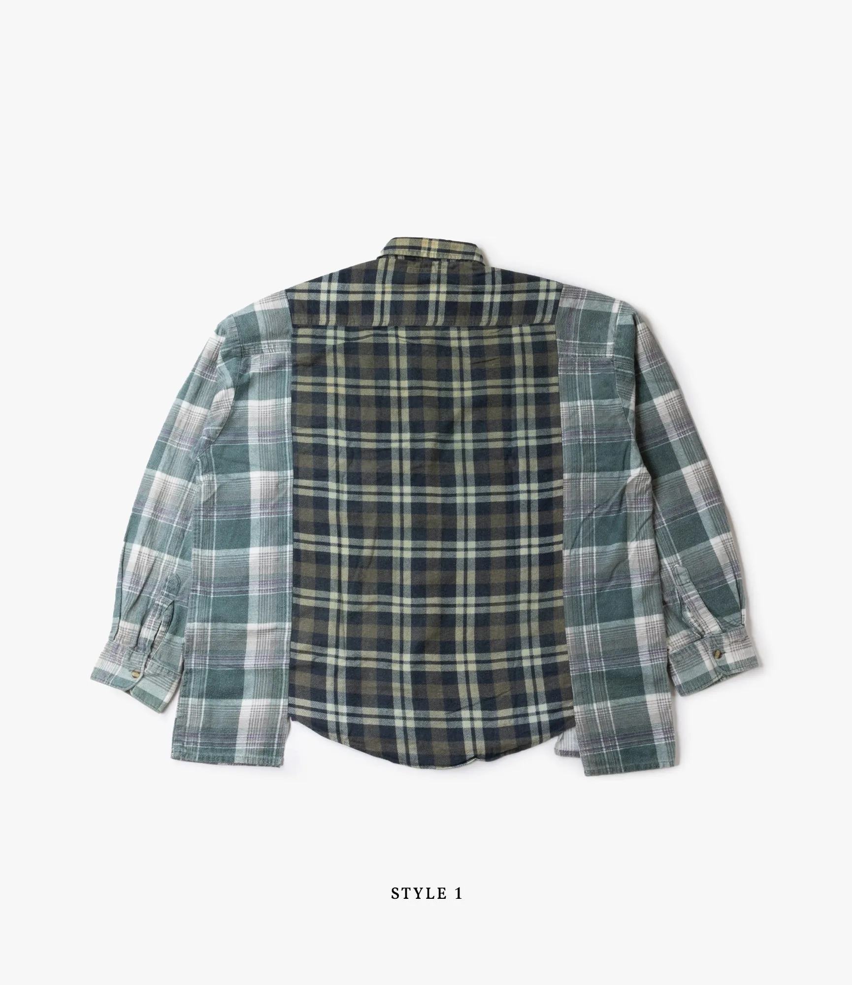 Wide Flannel Ribbon Shirt