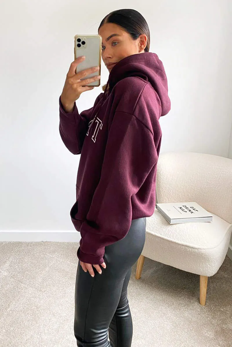 Wine Saint Oversized Hoodie