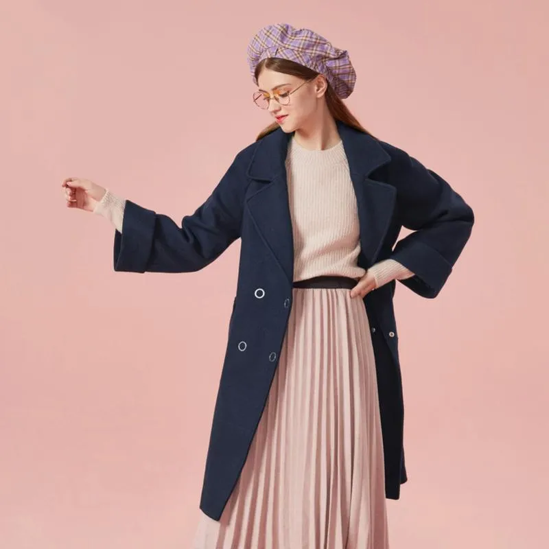 Women's Winter Double Breasted Wool Coat