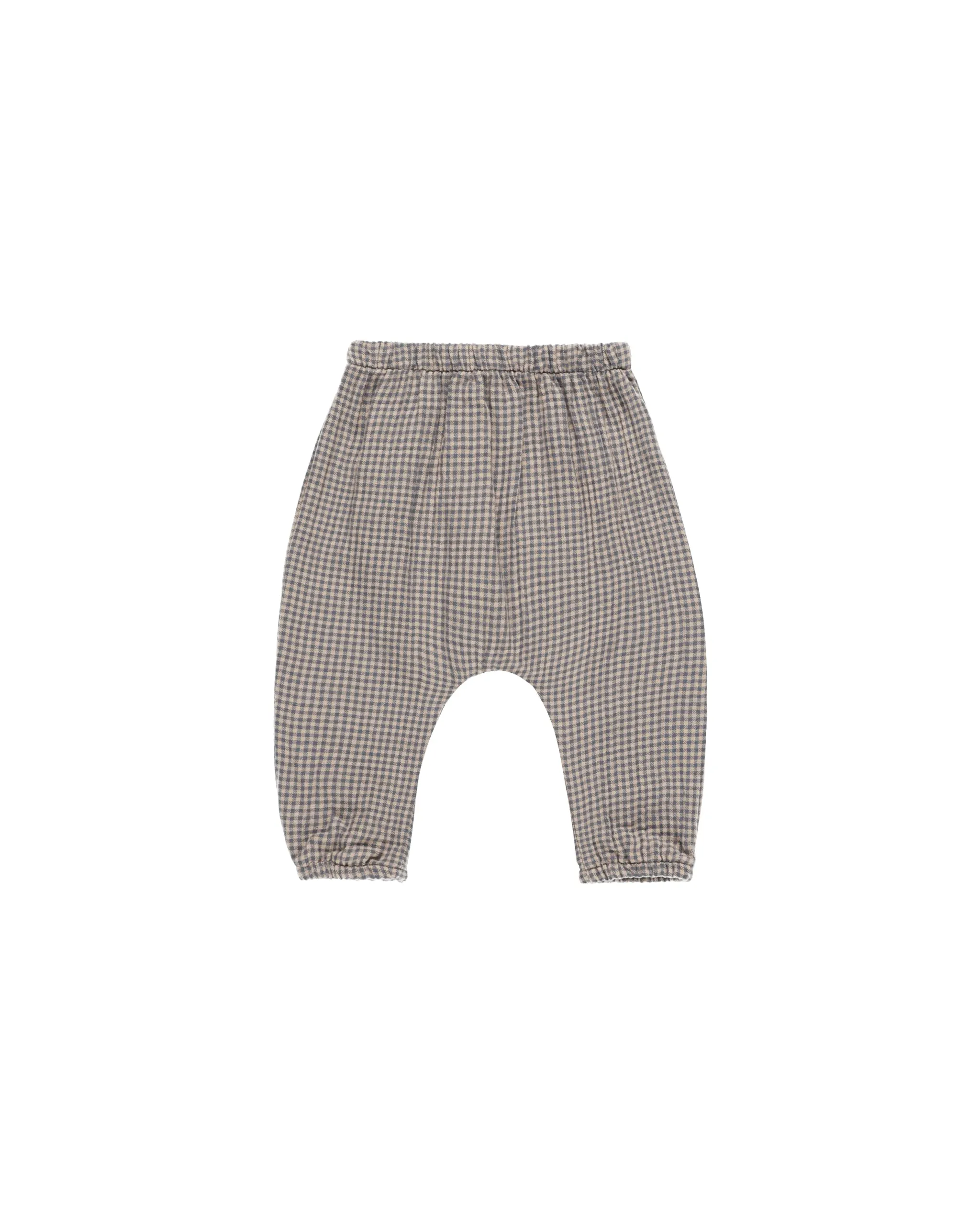 Woven Pant || Indigo Gingham